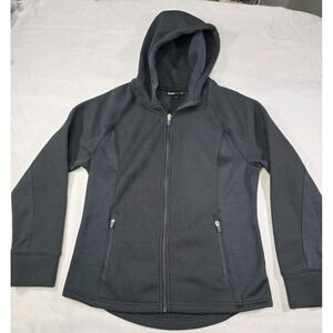 Swiss Tech Women's Hooded Zipper Activewear Sweater Cable Size 8/10